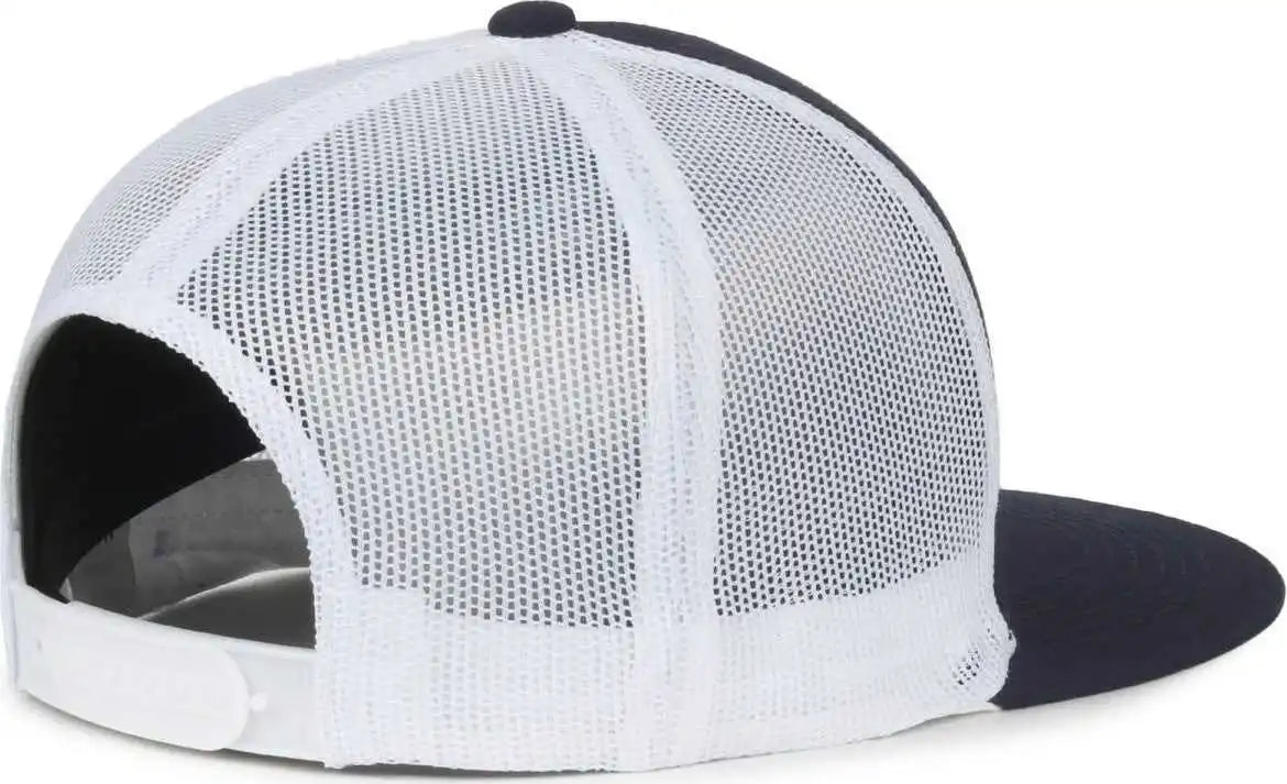 Oc Sports Oc510hp 5-panel Mesh Back Cap - Navy White - Osfm