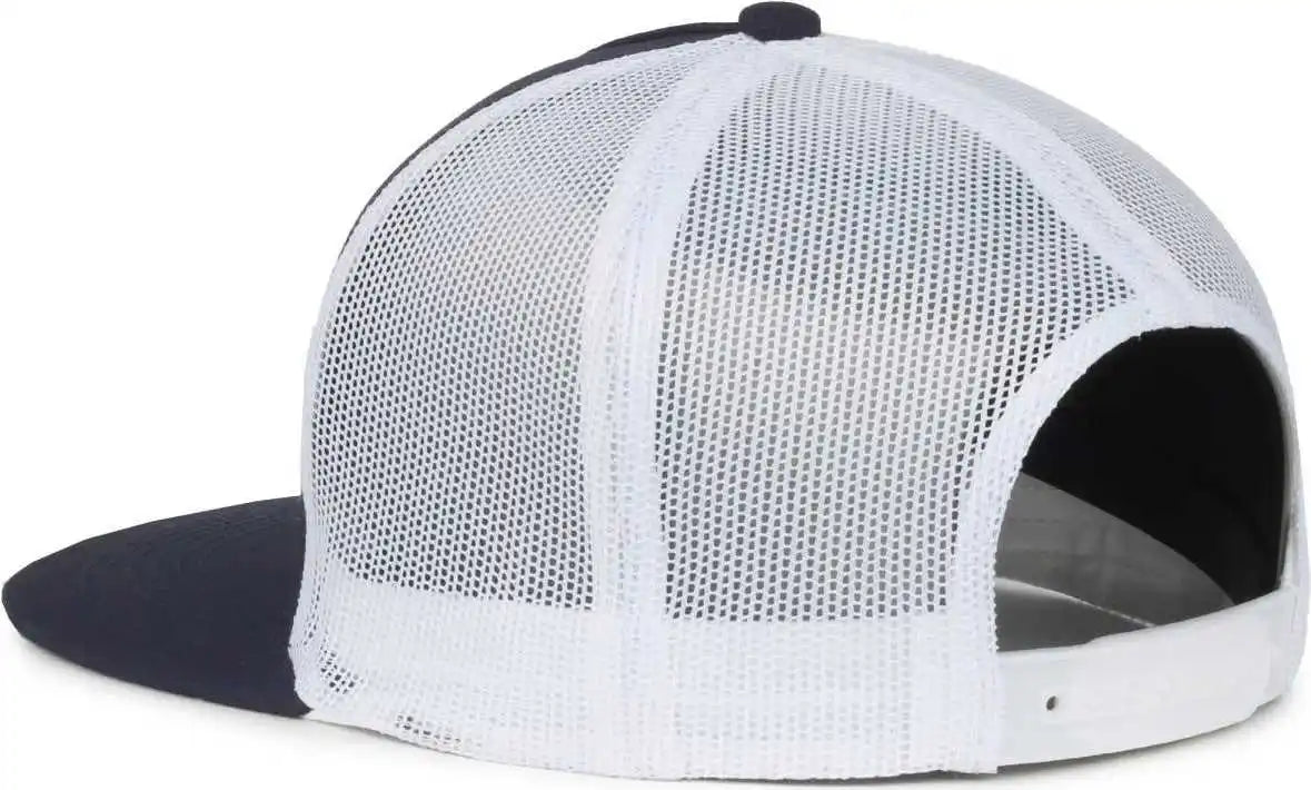 Oc Sports Oc510hp 5-panel Mesh Back Cap - Navy White - Osfm