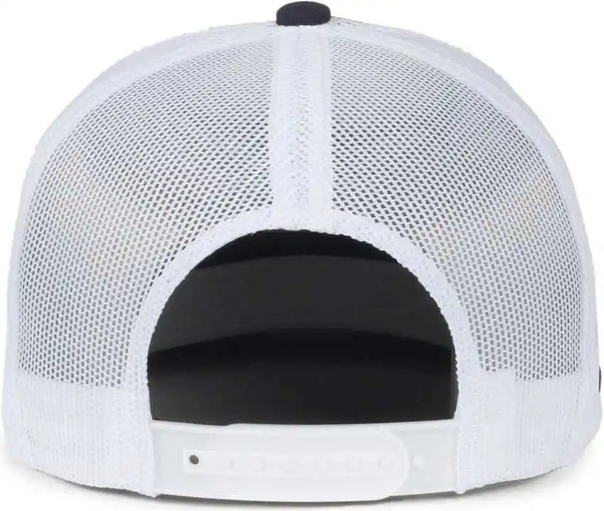 Oc Sports Oc510hp 5-panel Mesh Back Cap - Navy White - Osfm