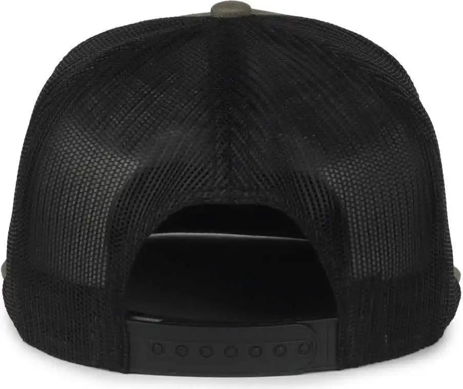 Oc Sports Oc510hp 5-panel Mesh Back Cap - Olive Black - Osfm