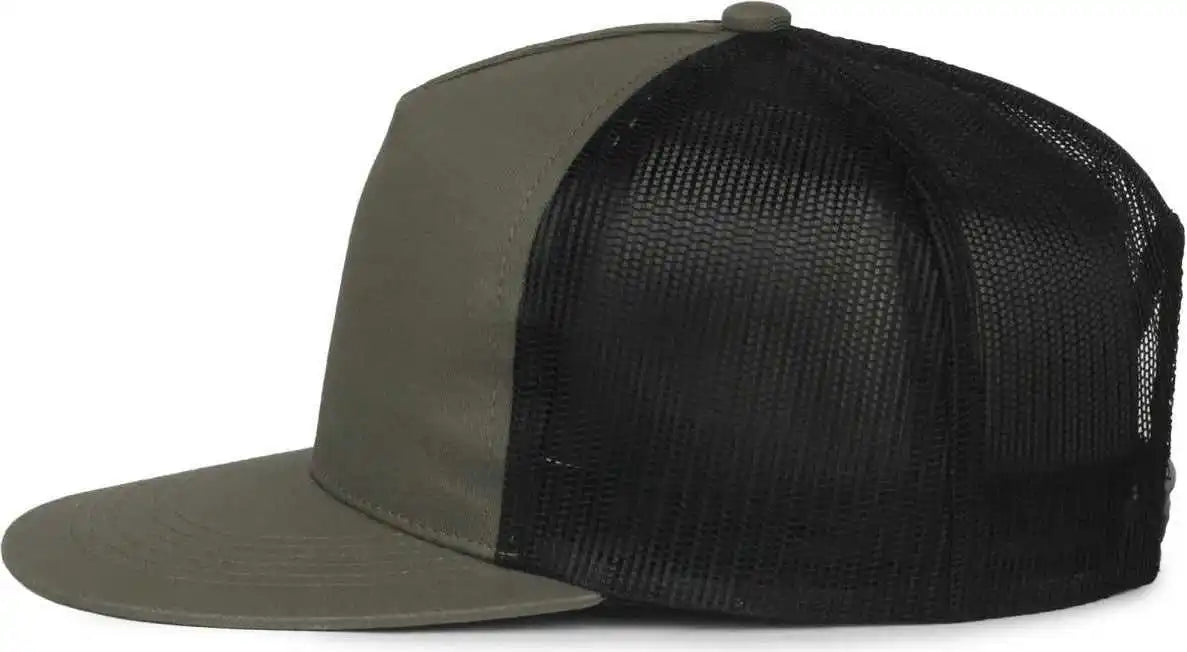 Oc Sports Oc510hp 5-panel Mesh Back Cap - Olive Black - Osfm