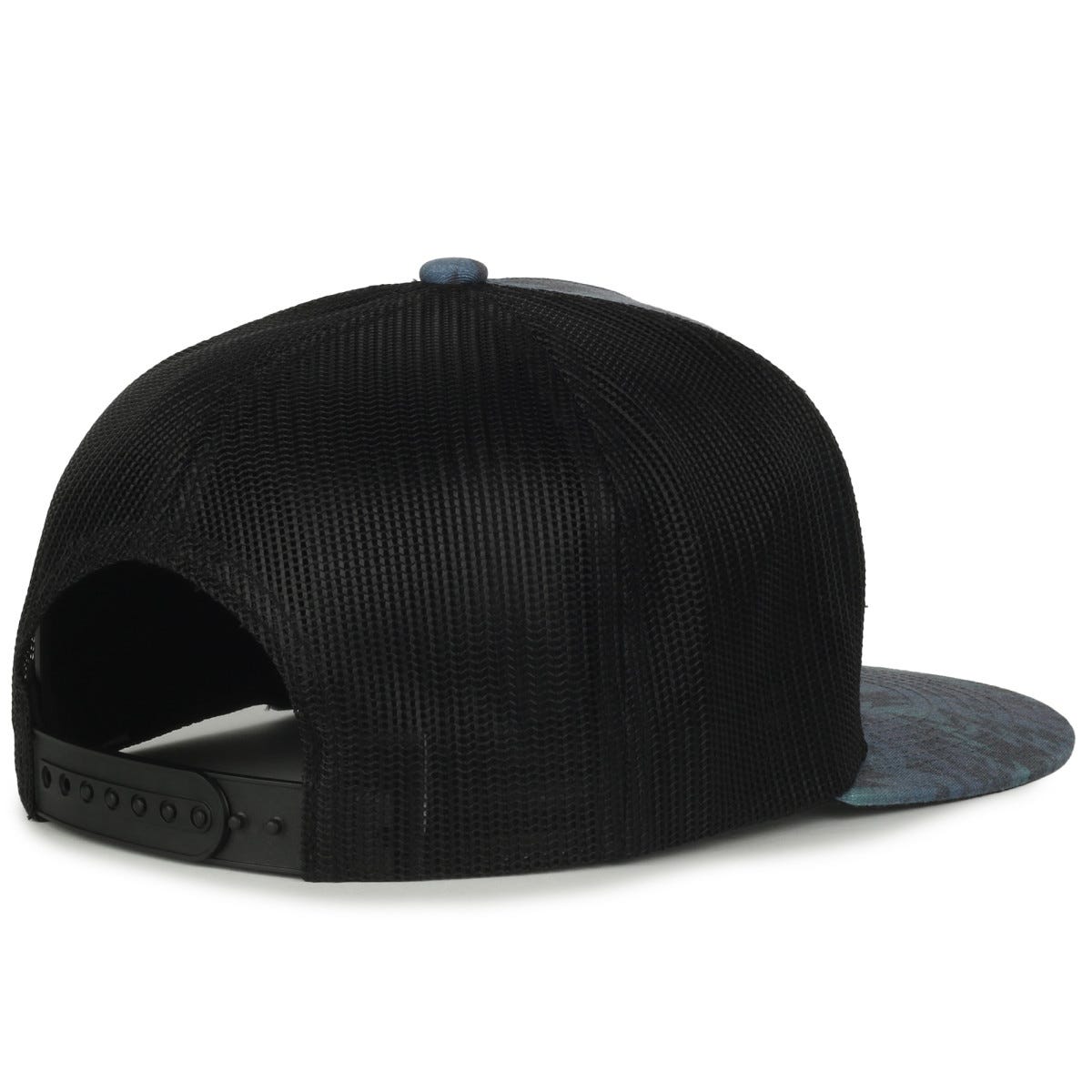 Oc Sports Oc510p Printed 5-panel Mesh Back Cap - Indigo Aztec/black