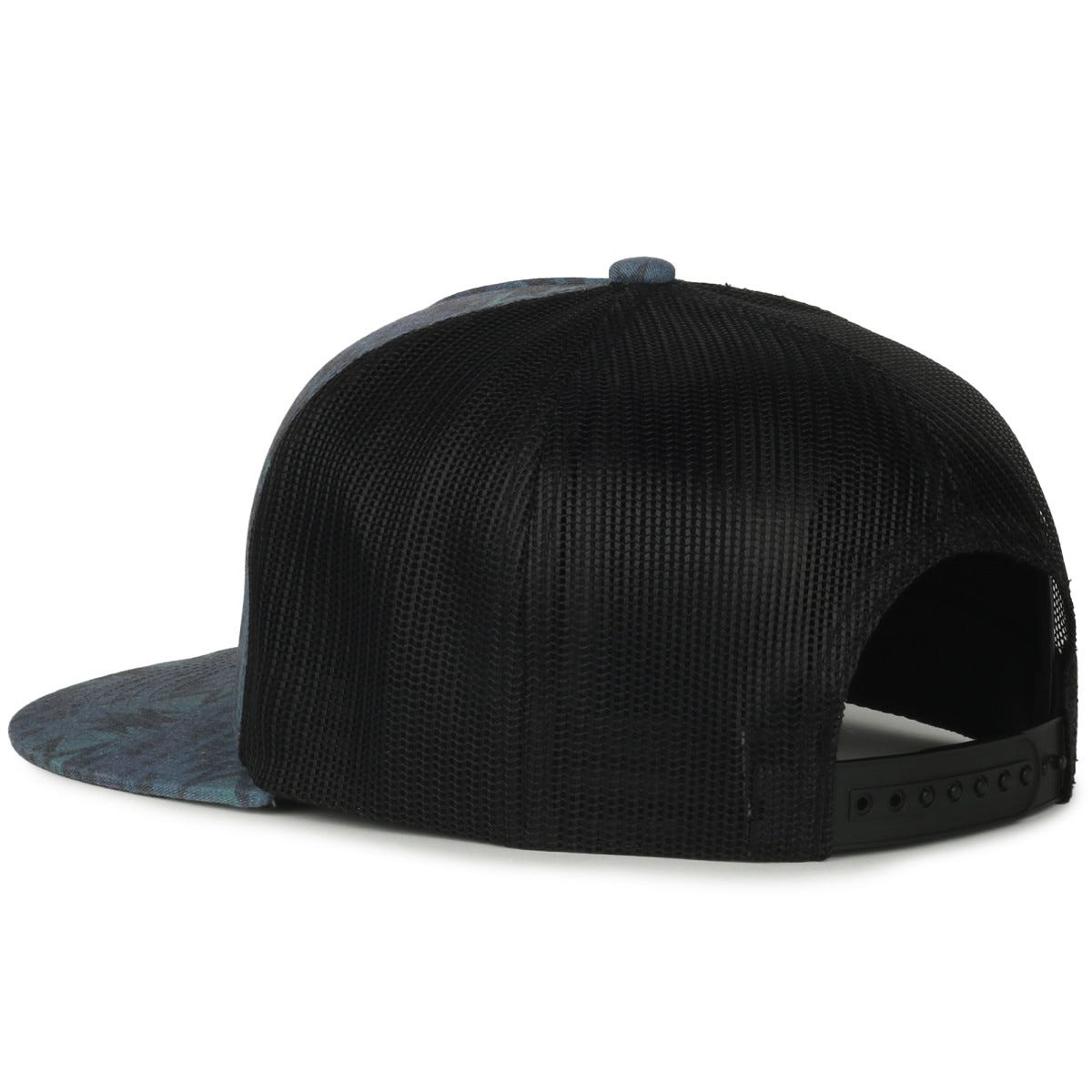 Oc Sports Oc510p Printed 5-panel Mesh Back Cap - Indigo Aztec/black