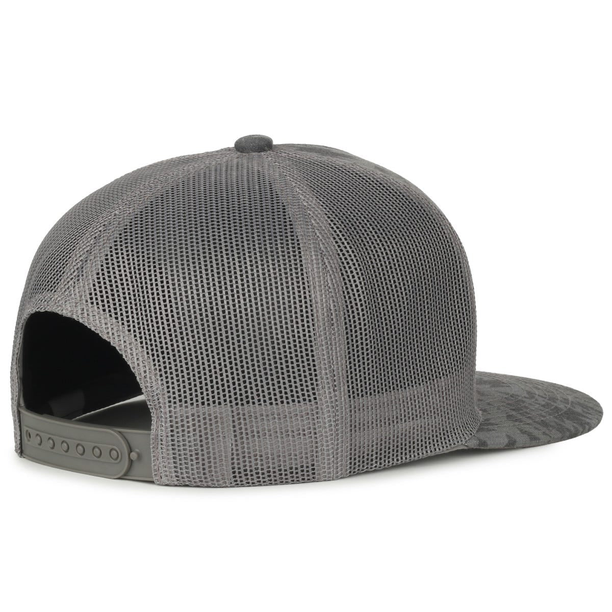 Oc Sports Oc510p Printed 5-panel Mesh Back Cap - Smokey Aztec/dark Grey