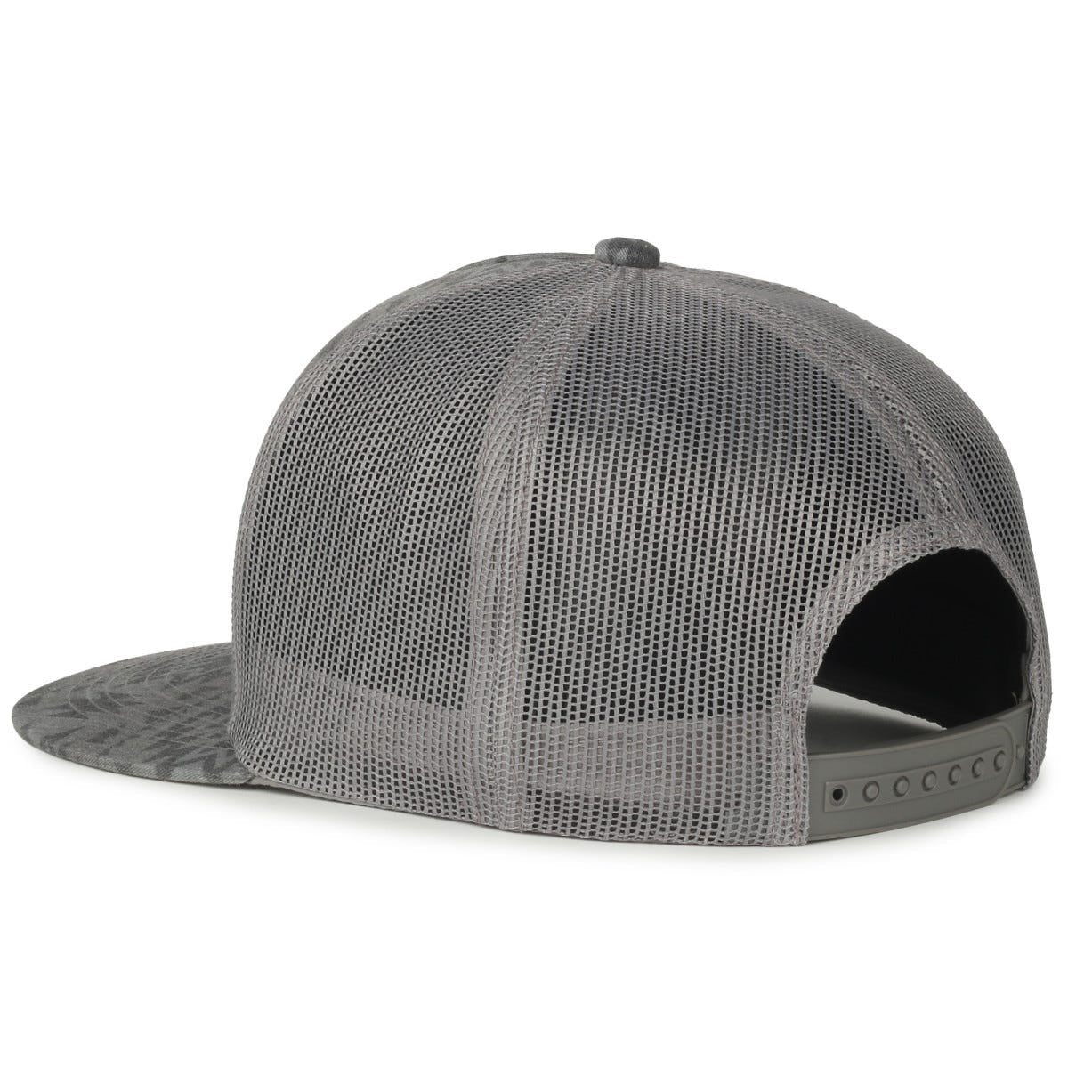 Oc Sports Oc510p Printed 5-panel Mesh Back Cap - Smokey Aztec/dark Grey