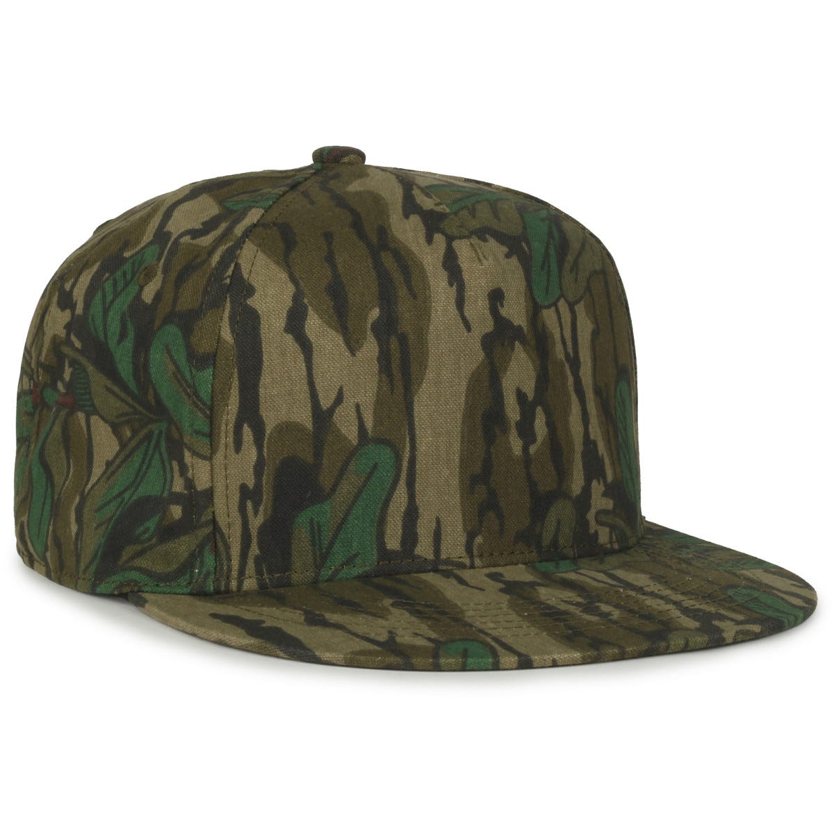 Oc Sports Oc511camo 5-panel High Crown Camo Cap - Mossy Oak Greenleaf