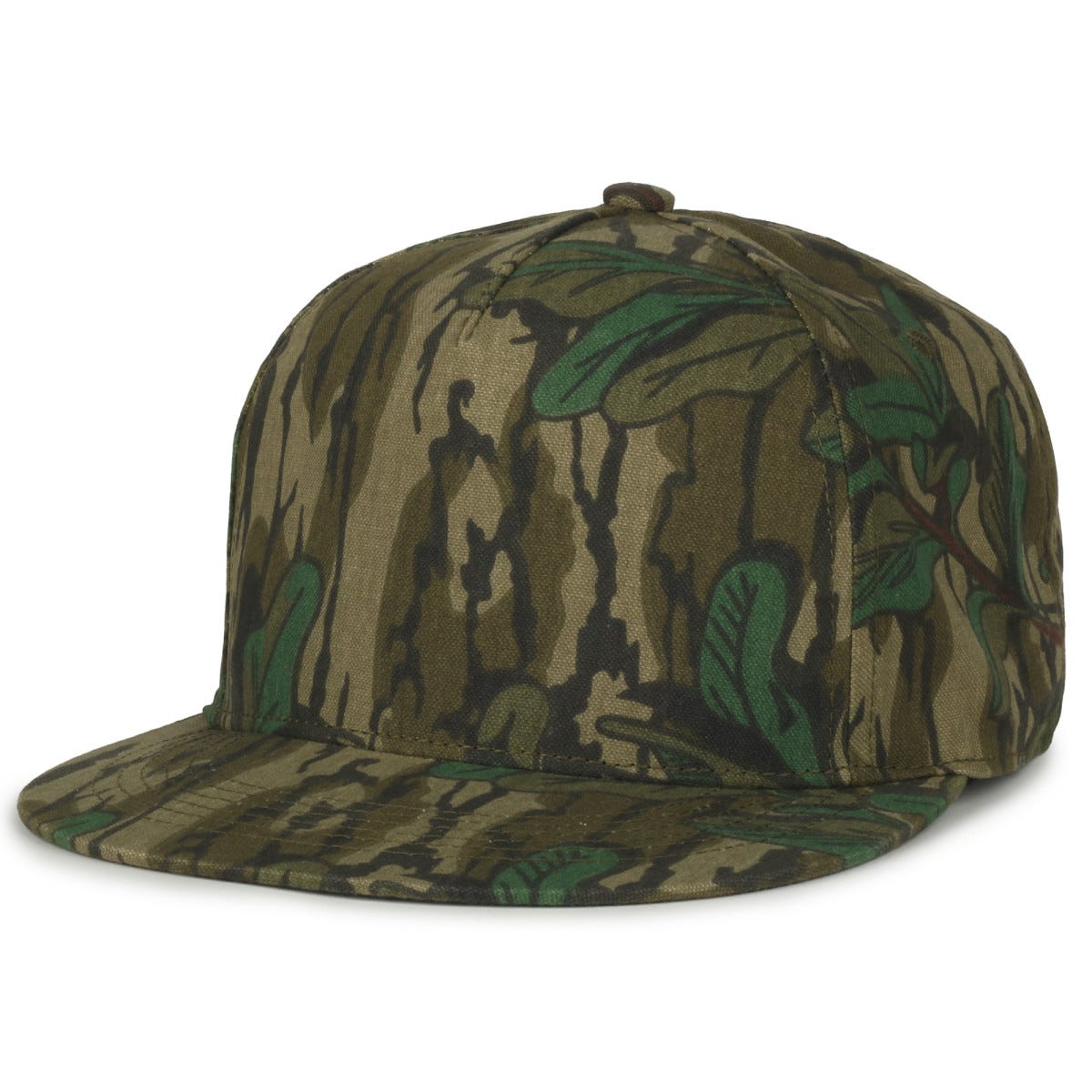 Oc Sports Oc511camo 5-panel High Crown Camo Cap - Mossy Oak Greenleaf