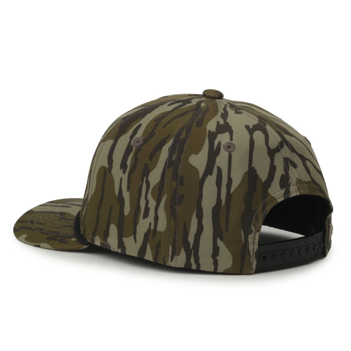 Oc Sports Oc550camo Performance 5-panel Camo Cap - Mossy Oak Original Bottomland/black Cord