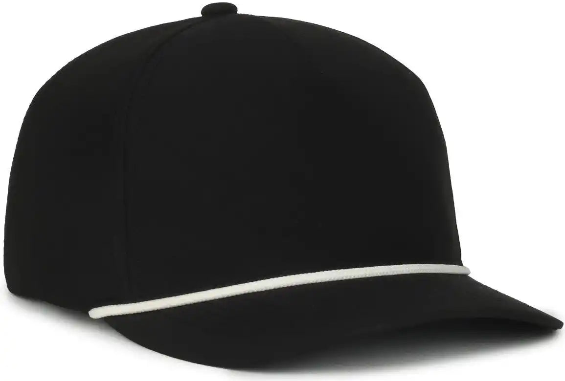 Oc Sports Oc550pf Performance 5-panel with Cord Cap - Black White - Osfm