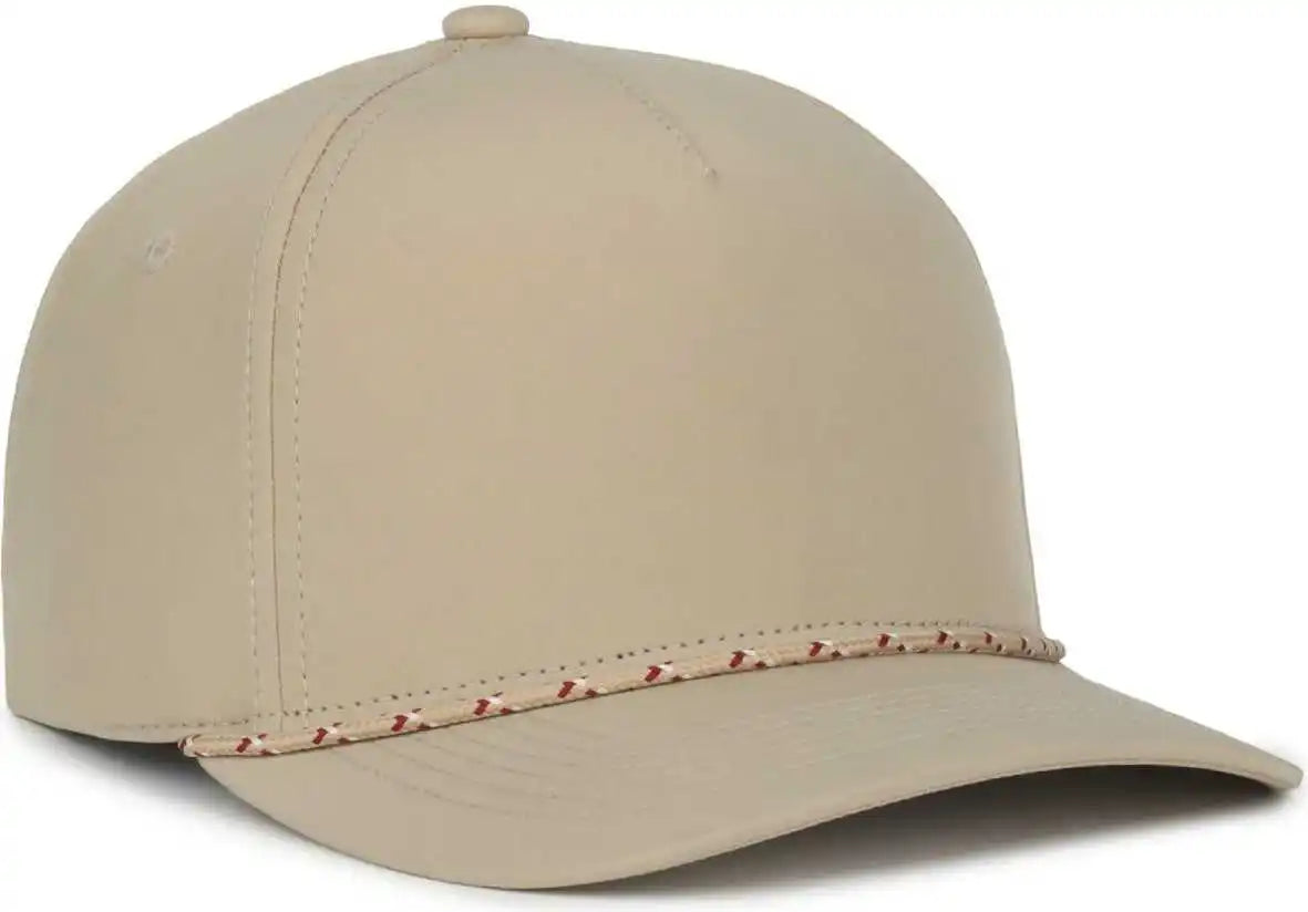 Oc Sports Oc550pf Performance 5-panel with Cord Cap - Khaki - Osfm