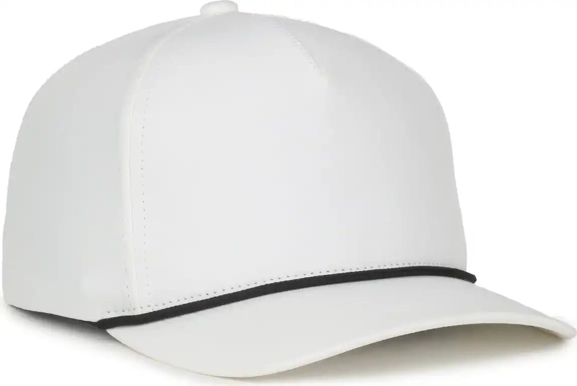 Oc Sports Oc550pf Performance 5-panel with Cord Cap - White Black - Osfm