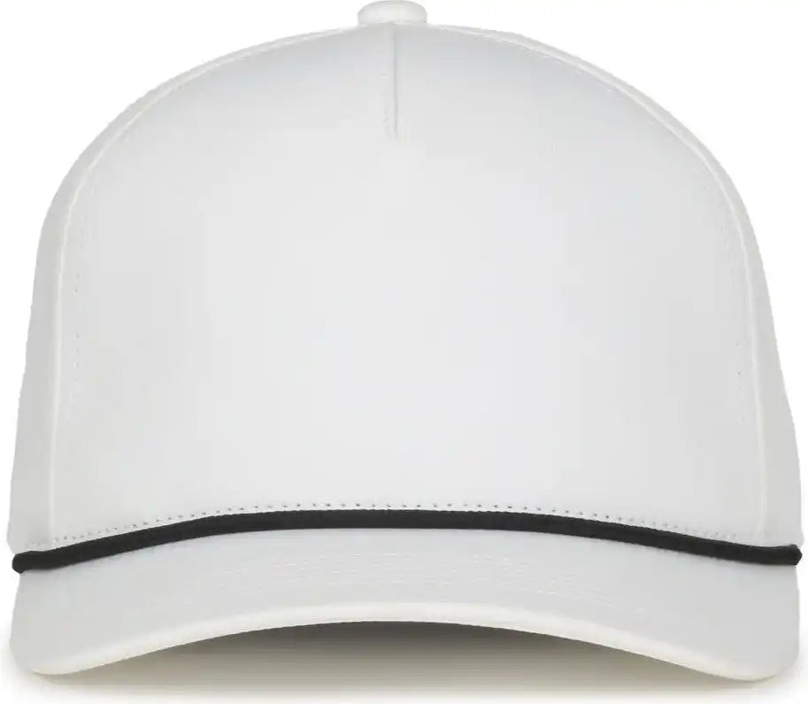 Oc Sports Oc550pf Performance 5-panel with Cord Cap - White Black - Osfm