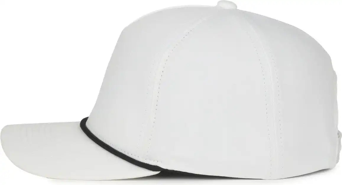 Oc Sports Oc550pf Performance 5-panel with Cord Cap - White Black - Osfm