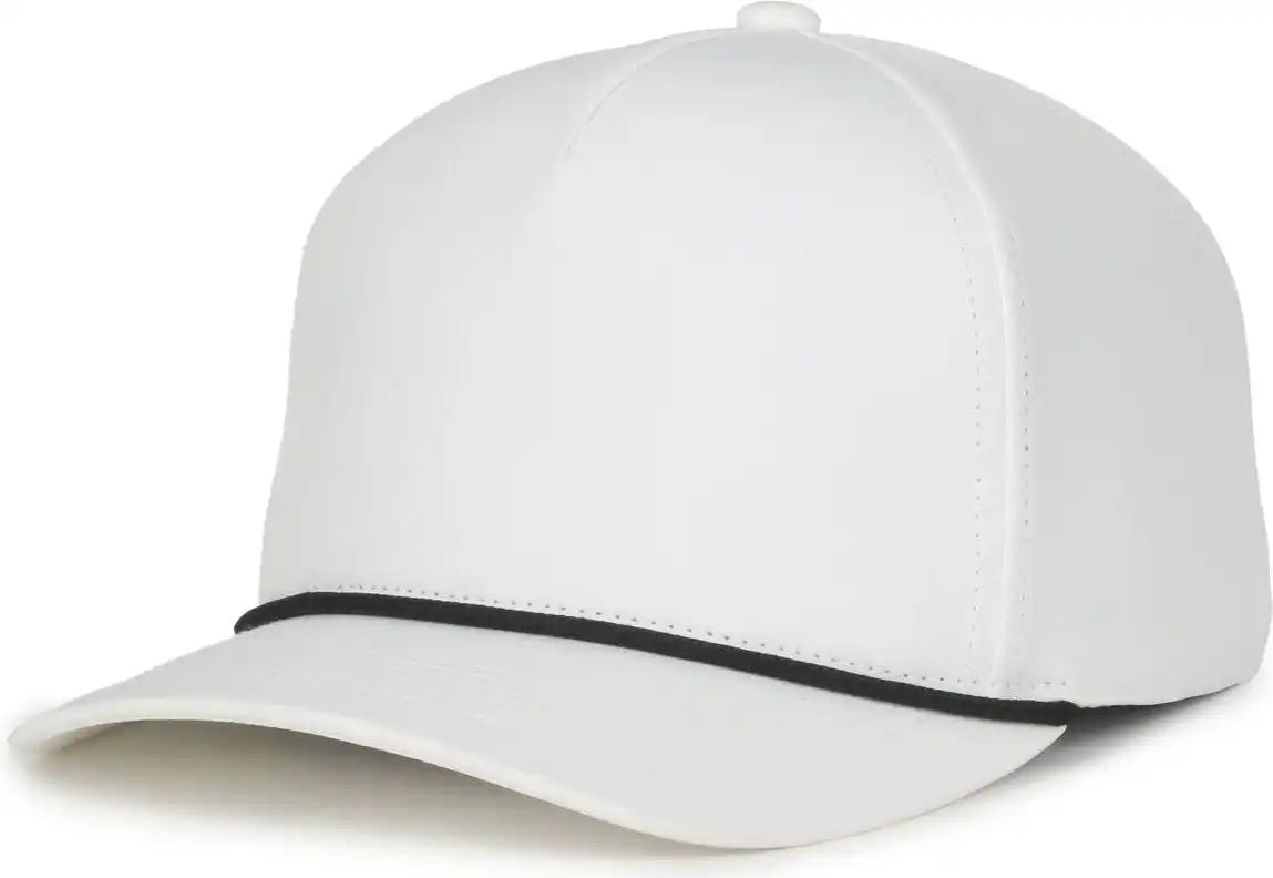 Oc Sports Oc550pf Performance 5-panel with Cord Cap - White Black - Osfm