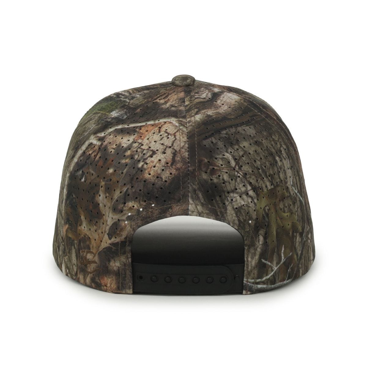 Oc Sports Oc551camo Perforated Camo 5-panel Cap - Mossy Oak Country Dna/brown Cord