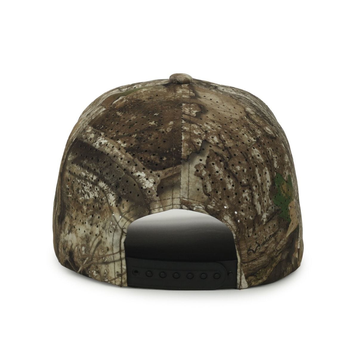 Oc Sports Oc551camo Perforated Camo 5-panel Cap - Realtree Apx/brown Cord