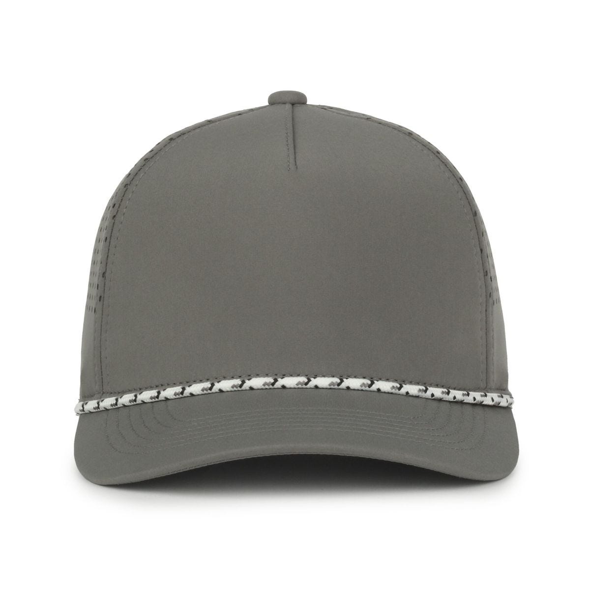 Oc Sports Oc551pf Perforated Performance 5-panel with Cord Cap - Charcoal Multi