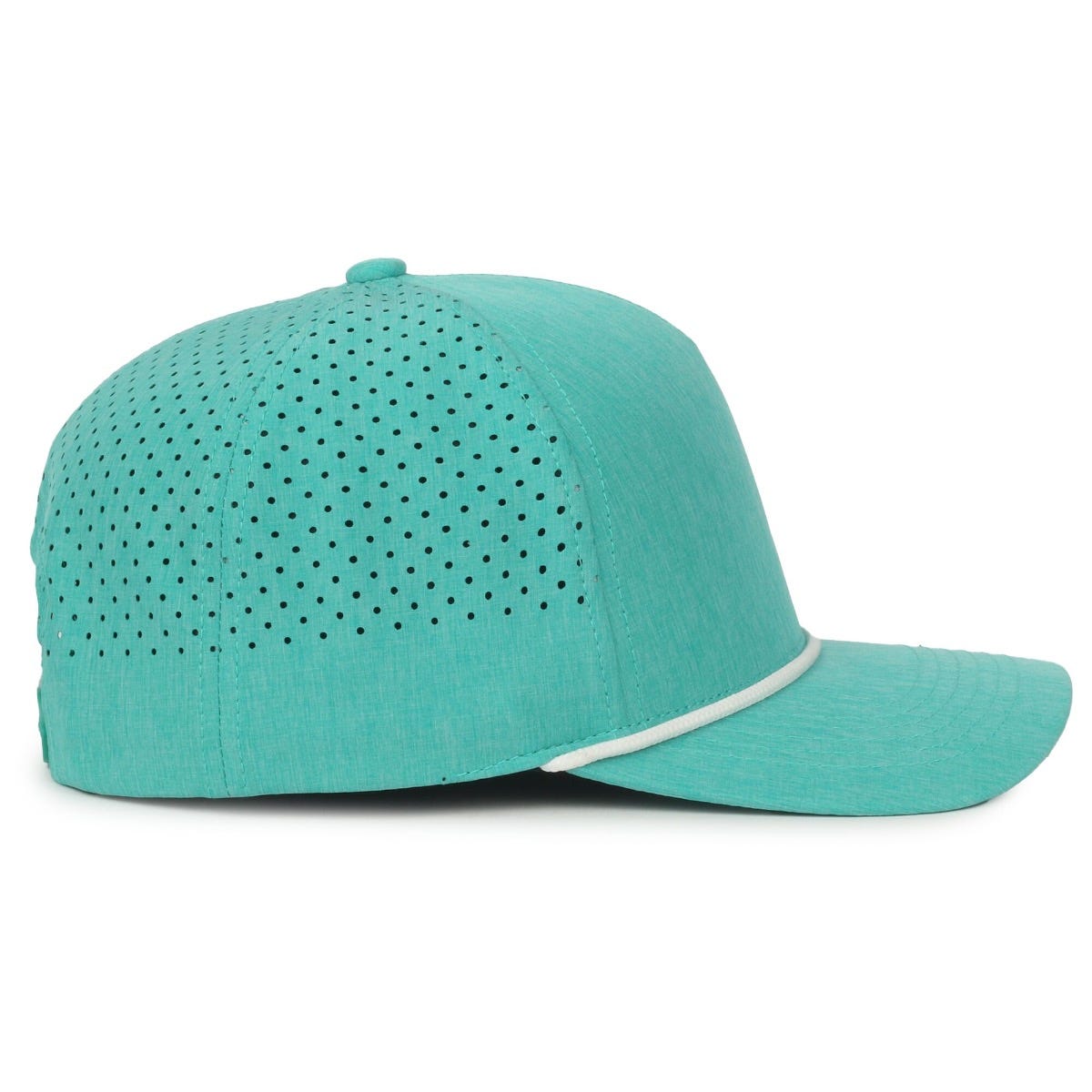 Oc Sports Oc551pf Perforated Performance 5-panel with Cord Cap - Heathered Teal White