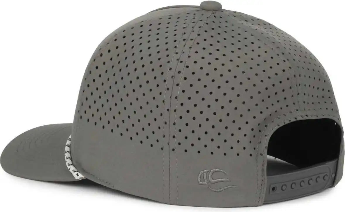 Oc Sports Oc551pf Perforated Performance 5-panel with Cord Cap - Charcoal - Dark Gray / Osfm