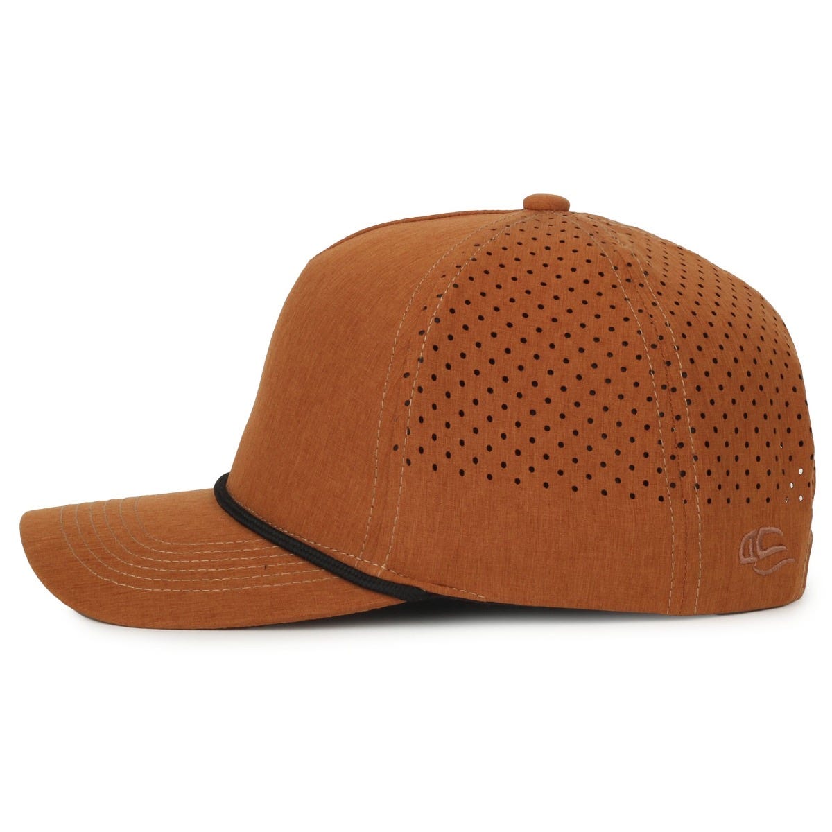 Oc Sports Oc551pf Perforated Performance 5-panel with Cord Cap - Heathered Canyon Black