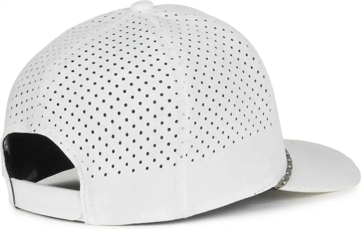 Oc Sports Oc551pf Perforated Performance 5-panel with Cord Cap - White - Osfm