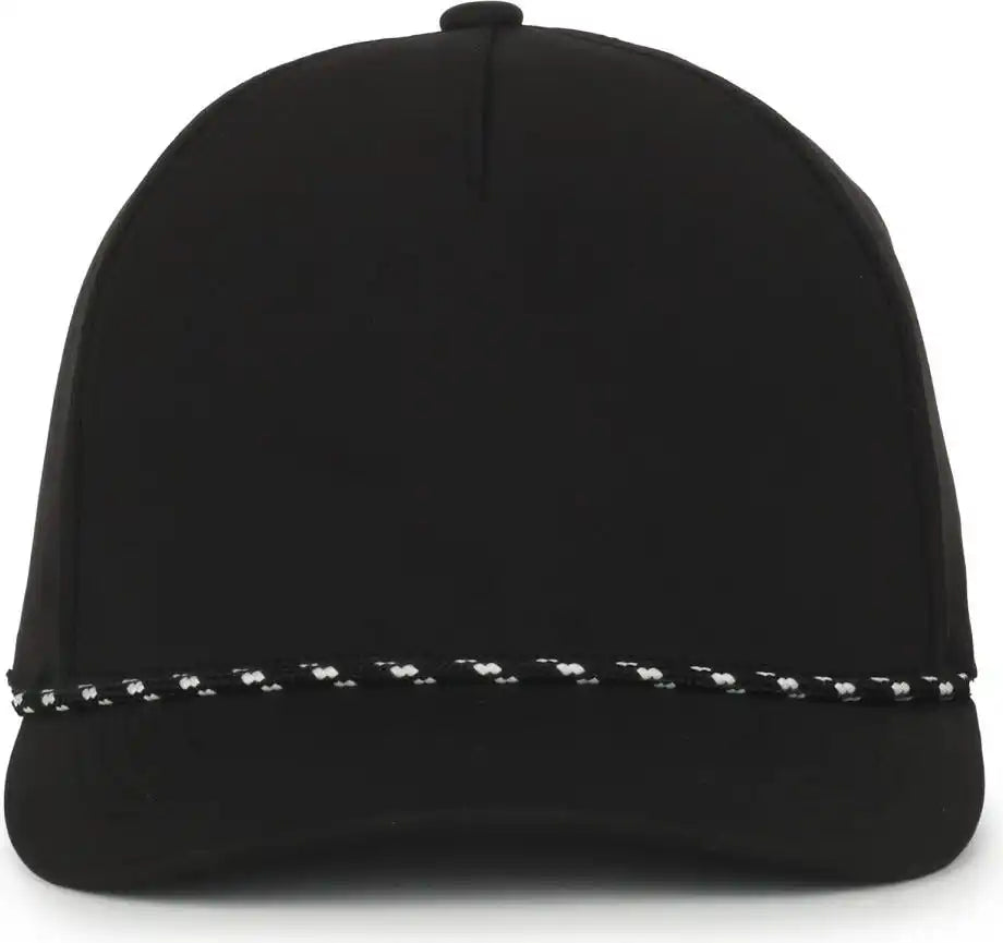 Oc Sports Oc551pf Perforated Performance 5-panel with Cord Cap - Black - Osfm