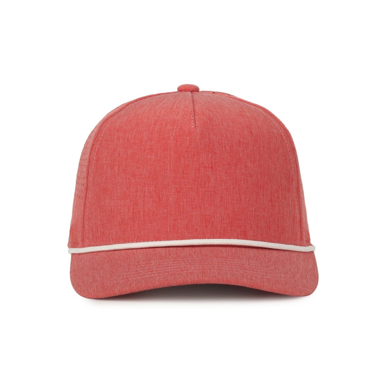 Oc Sports Oc551pf Perforated Performance 5-panel with Cord Cap - Heathered Red White
