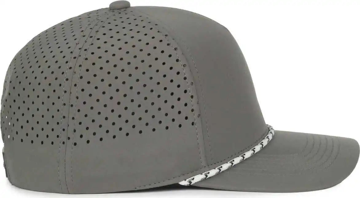 Oc Sports Oc551pf Perforated Performance 5-panel with Cord Cap - Charcoal - Dark Gray / Osfm