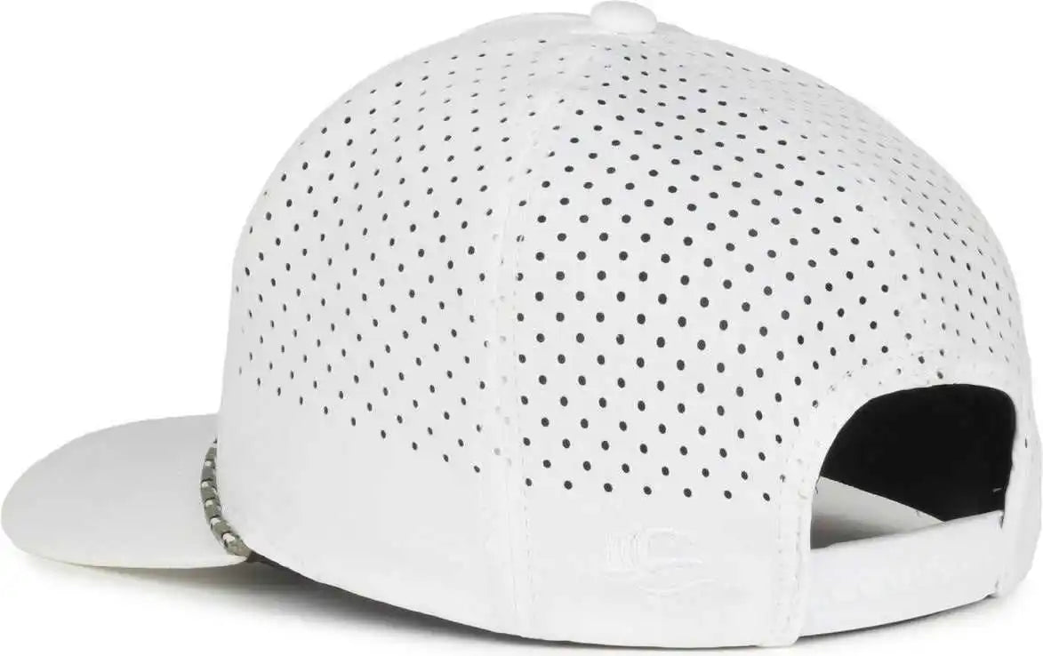 Oc Sports Oc551pf Perforated Performance 5-panel with Cord Cap - White - Osfm
