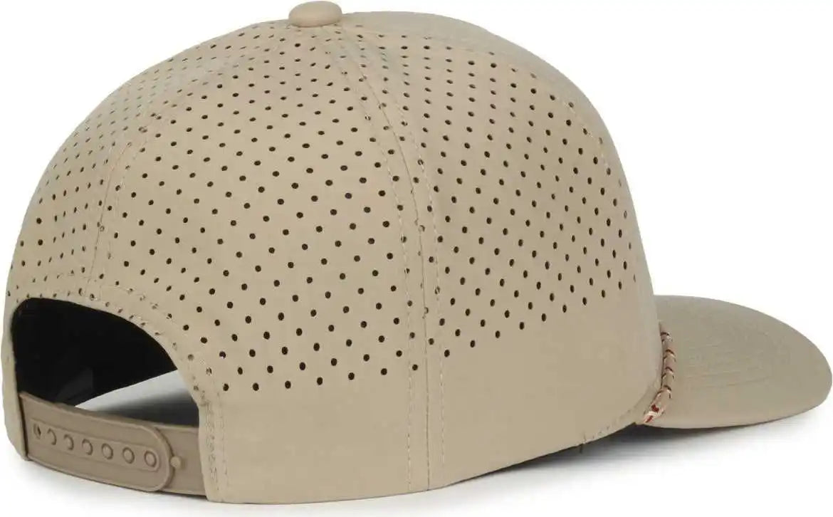 Oc Sports Oc551pf Perforated Performance 5-panel with Cord Cap - Khaki - Osfm