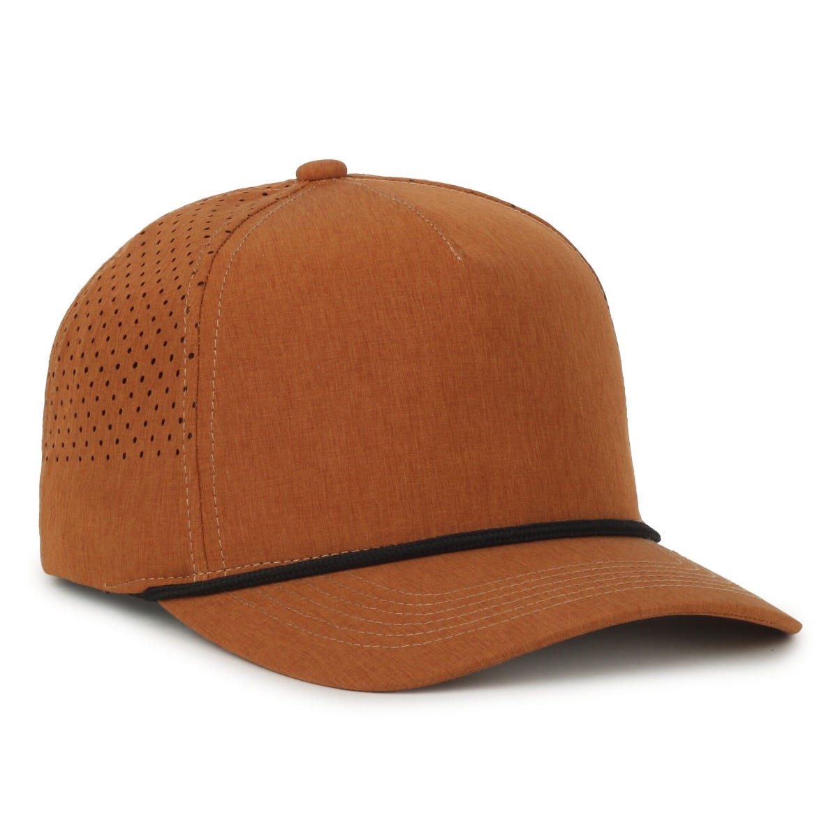 Oc Sports Oc551pf Perforated Performance 5-panel with Cord Cap - Heathered Canyon Black