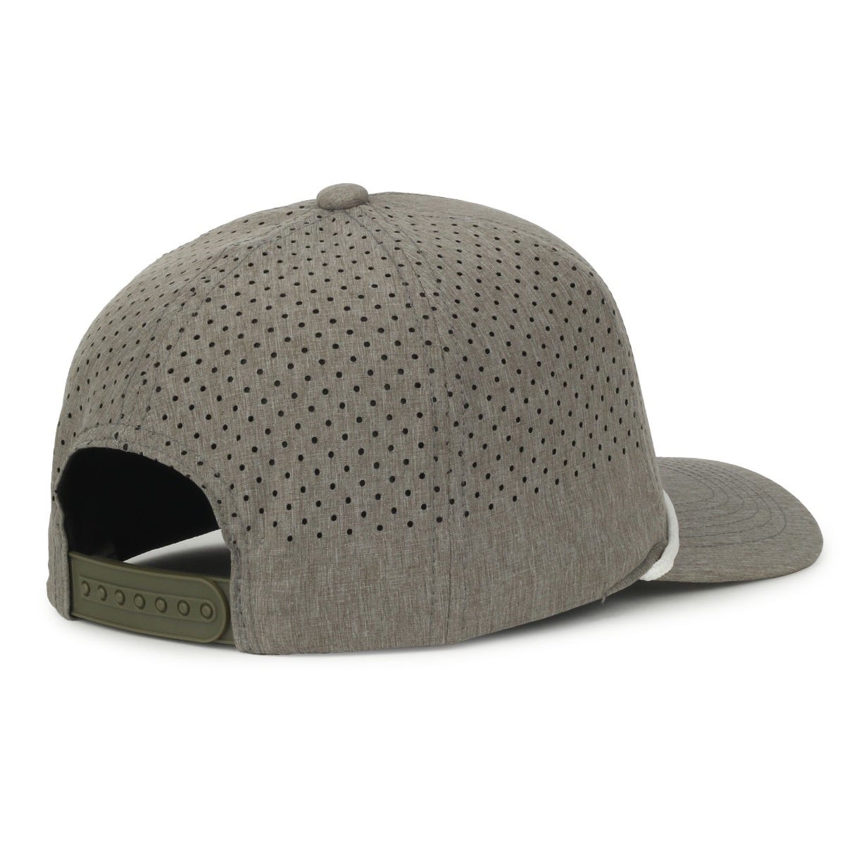 Oc Sports Oc551pf Perforated Performance 5-panel with Cord Cap - Heathered Smoke White