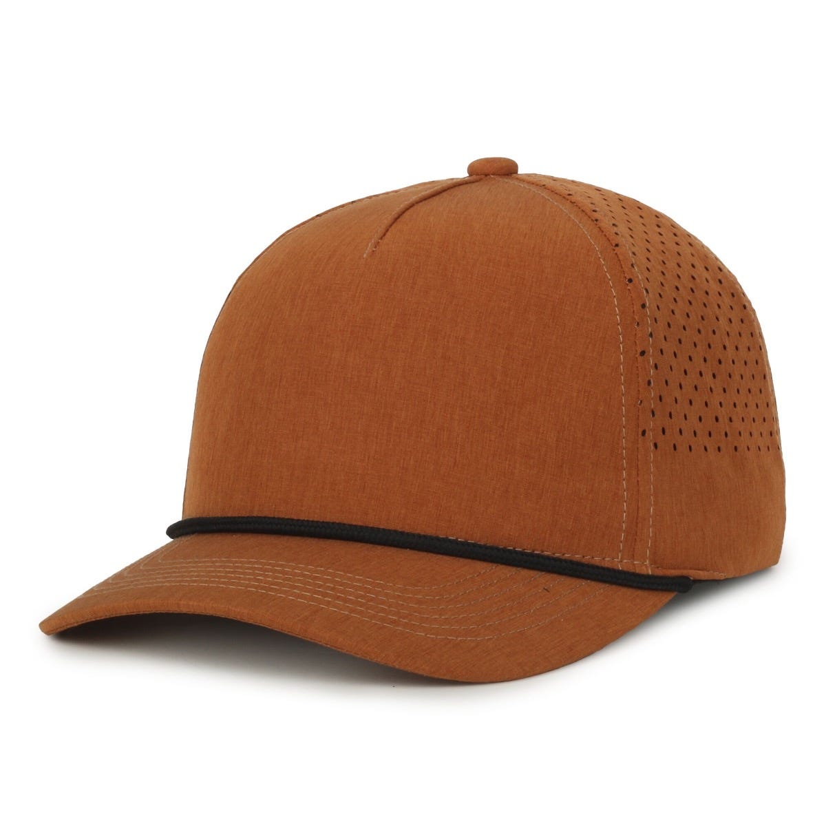 Oc Sports Oc551pf Perforated Performance 5-panel with Cord Cap - Heathered Canyon Black