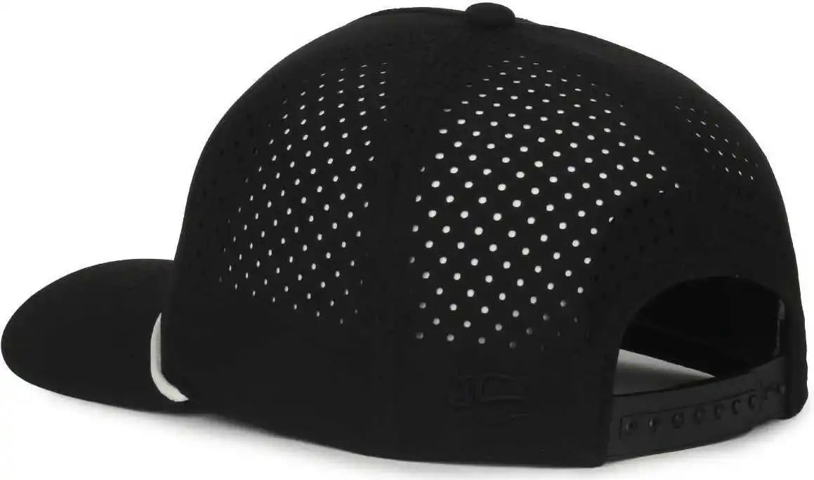 Oc Sports Oc551pf Perforated Performance 5-panel with Cord Cap - Black White - Osfm