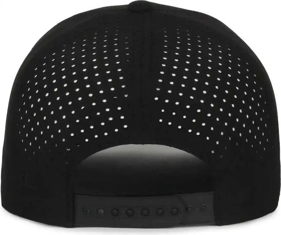 Oc Sports Oc551pf Perforated Performance 5-panel with Cord Cap - Black White - Osfm