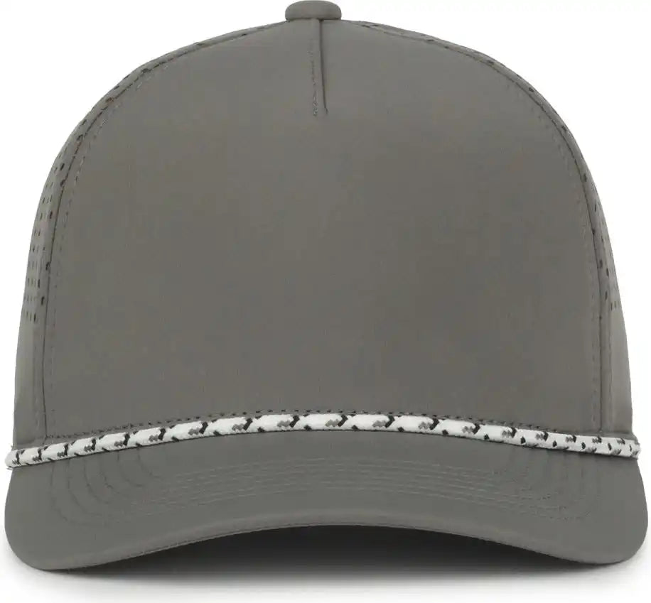 Oc Sports Oc551pf Perforated Performance 5-panel with Cord Cap - Charcoal - Dark Gray / Osfm
