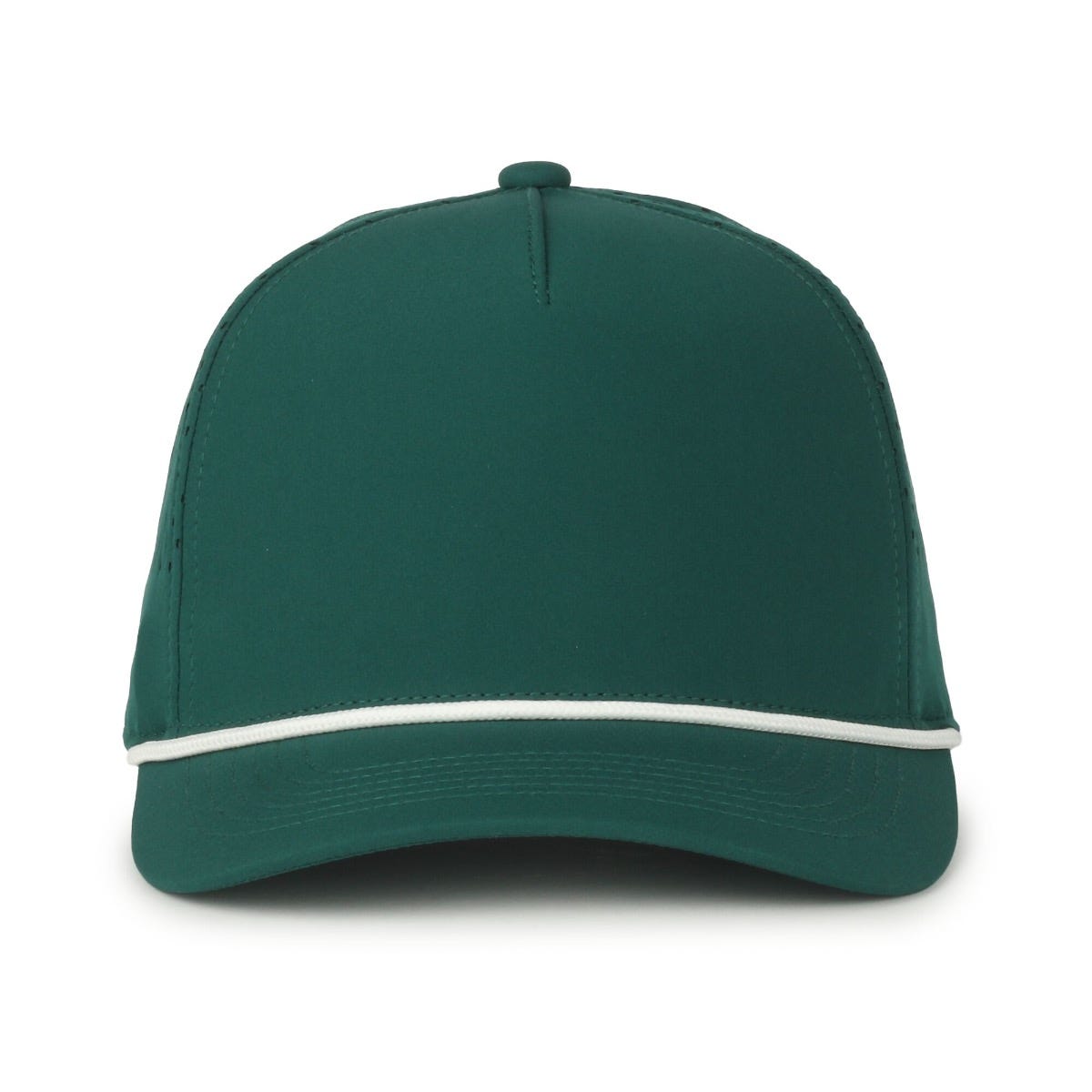 Oc Sports Oc551pf Perforated Performance 5-panel with Cord Cap - Dark Green White