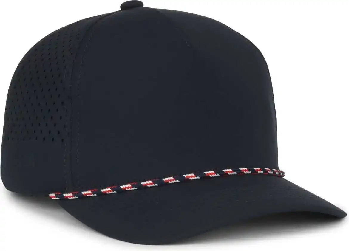 Oc Sports Oc551pf Perforated Performance 5-panel with Cord Cap - Navy - Osfm