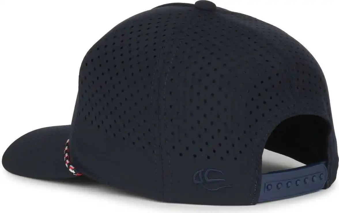 Oc Sports Oc551pf Perforated Performance 5-panel with Cord Cap - Navy - Osfm