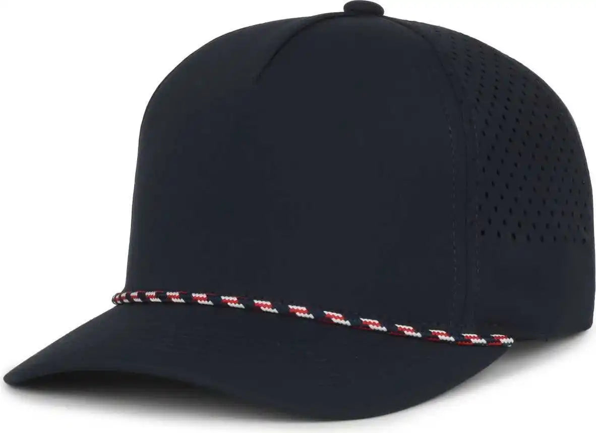 Oc Sports Oc551pf Perforated Performance 5-panel with Cord Cap - Navy - Osfm