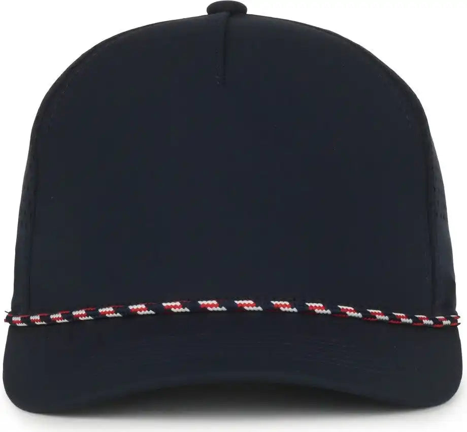 Oc Sports Oc551pf Perforated Performance 5-panel with Cord Cap - Navy - Osfm