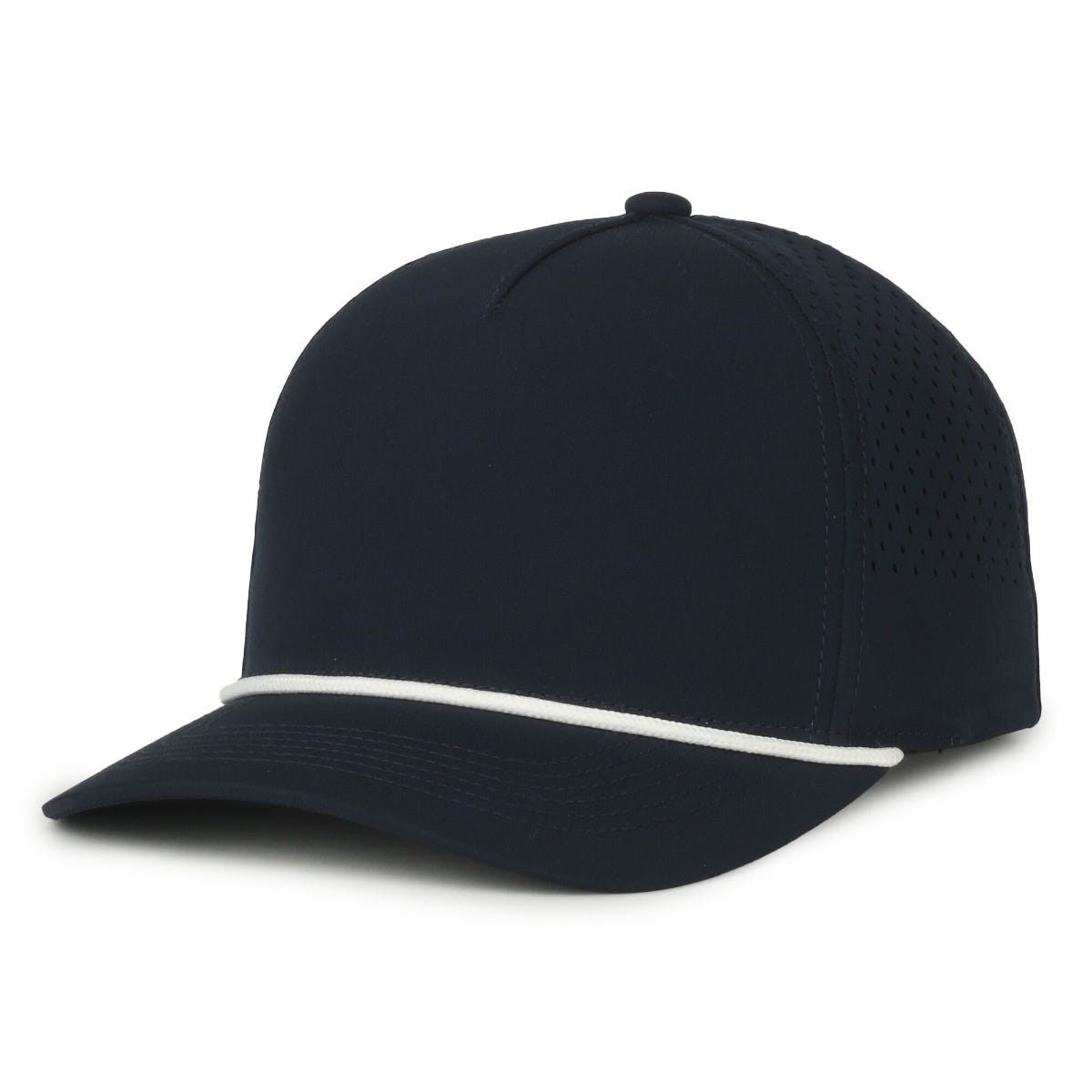 Oc Sports Oc551pf Perforated Performance 5-panel with Cord Cap - Navy White