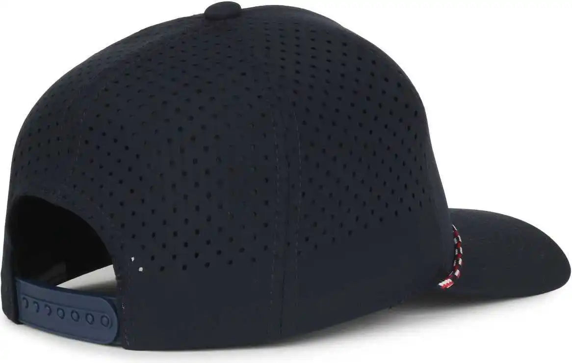 Oc Sports Oc551pf Perforated Performance 5-panel with Cord Cap - Navy - Osfm