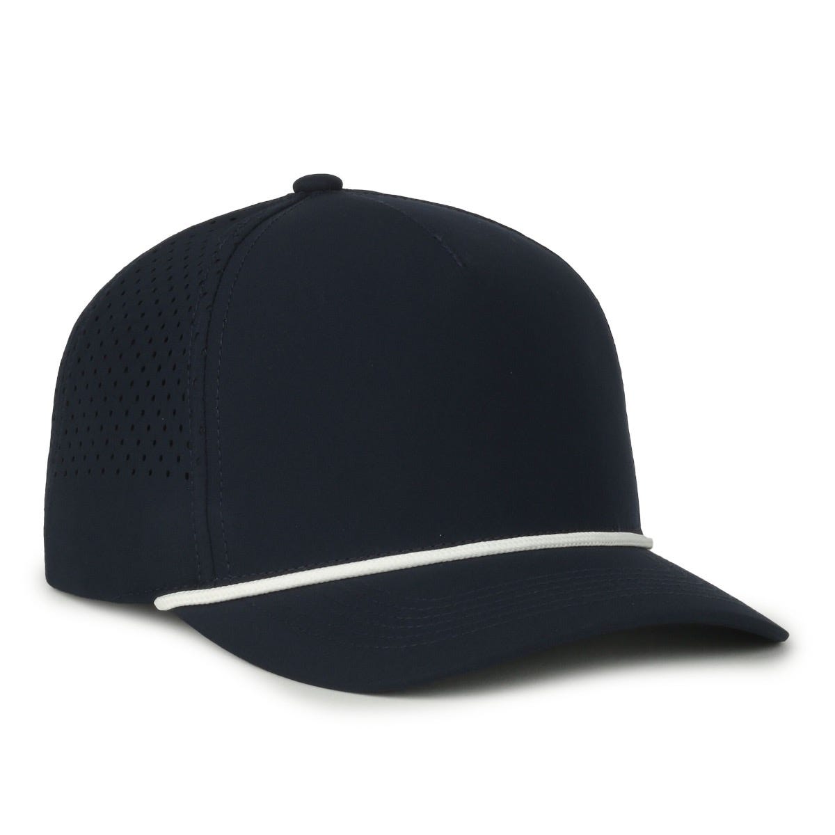 Oc Sports Oc551pf Perforated Performance 5-panel with Cord Cap - Navy White
