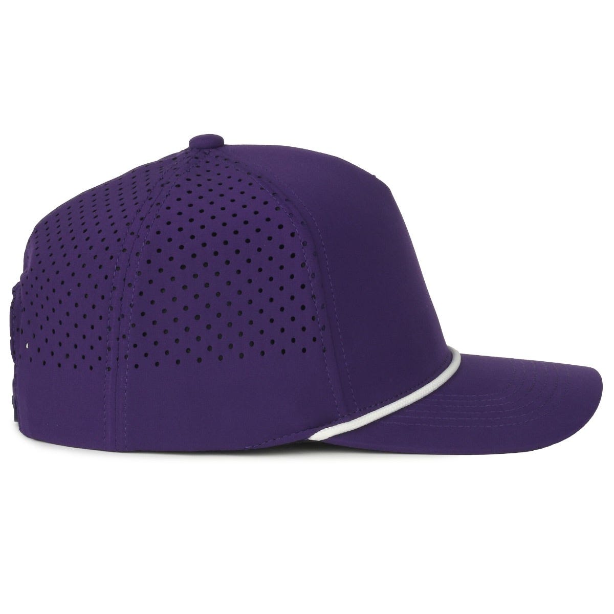 Oc Sports Oc551pf Perforated Performance 5-panel with Cord Cap - Purple White