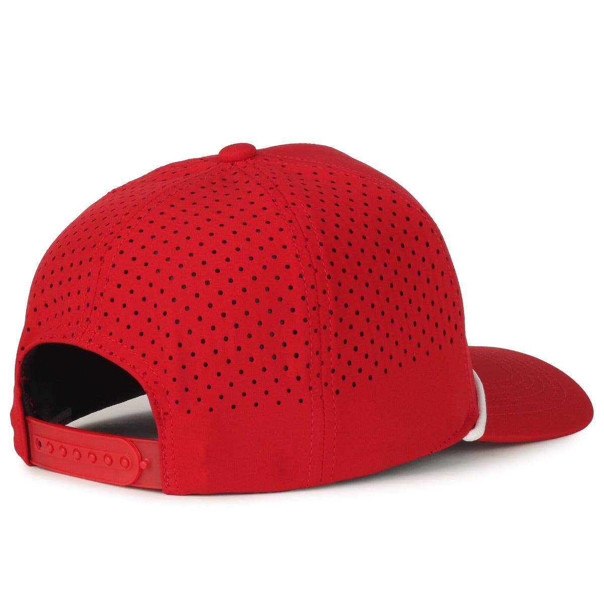 Oc Sports Oc551pf Perforated Performance 5-panel with Cord Cap - Red White