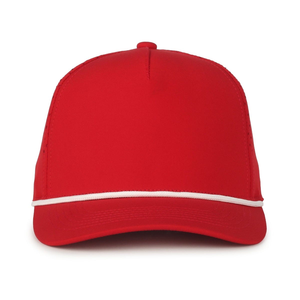 Oc Sports Oc551pf Perforated Performance 5-panel with Cord Cap - Red White