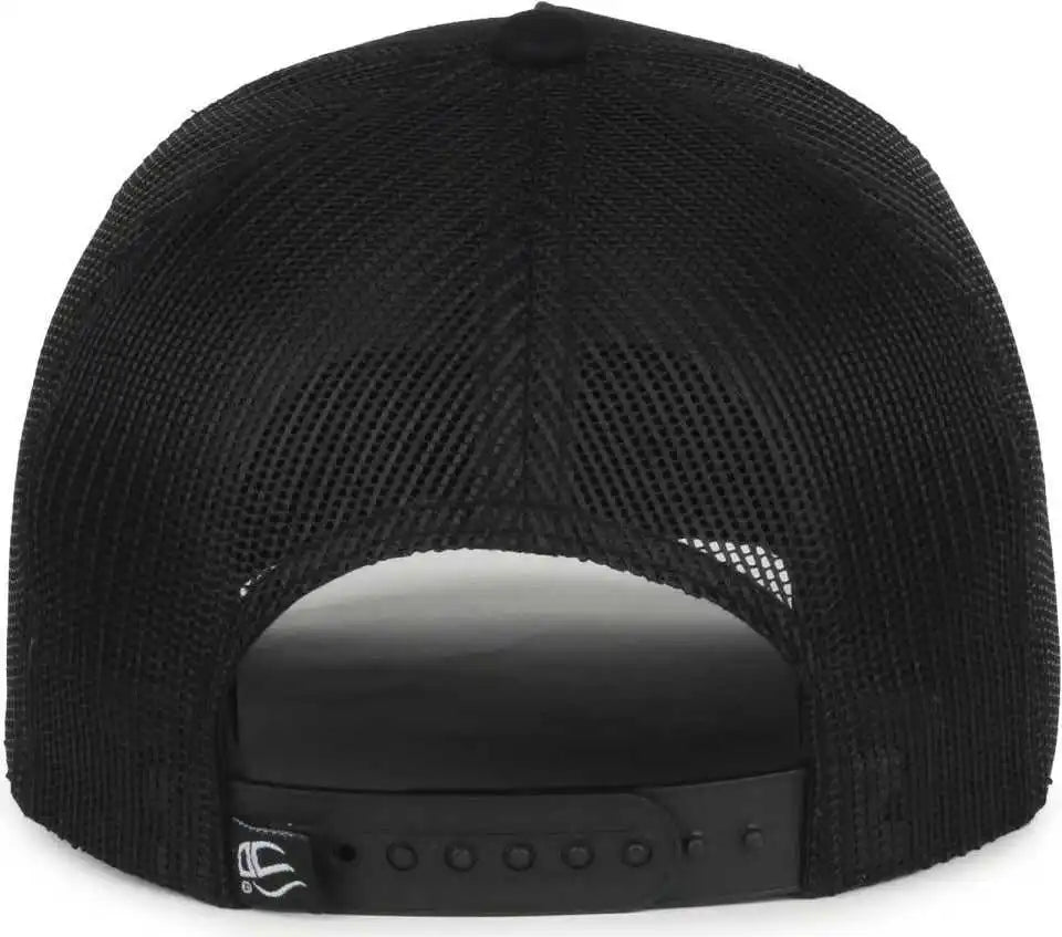 Oc Sports Oc555m 5-panel Mesh Back with Cord Cap - Black - Osfm