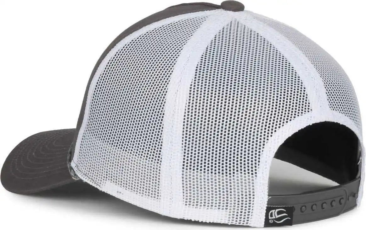 Oc Sports Oc555m 5-panel Mesh Back with Cord Cap - Charcoal White - Osfm