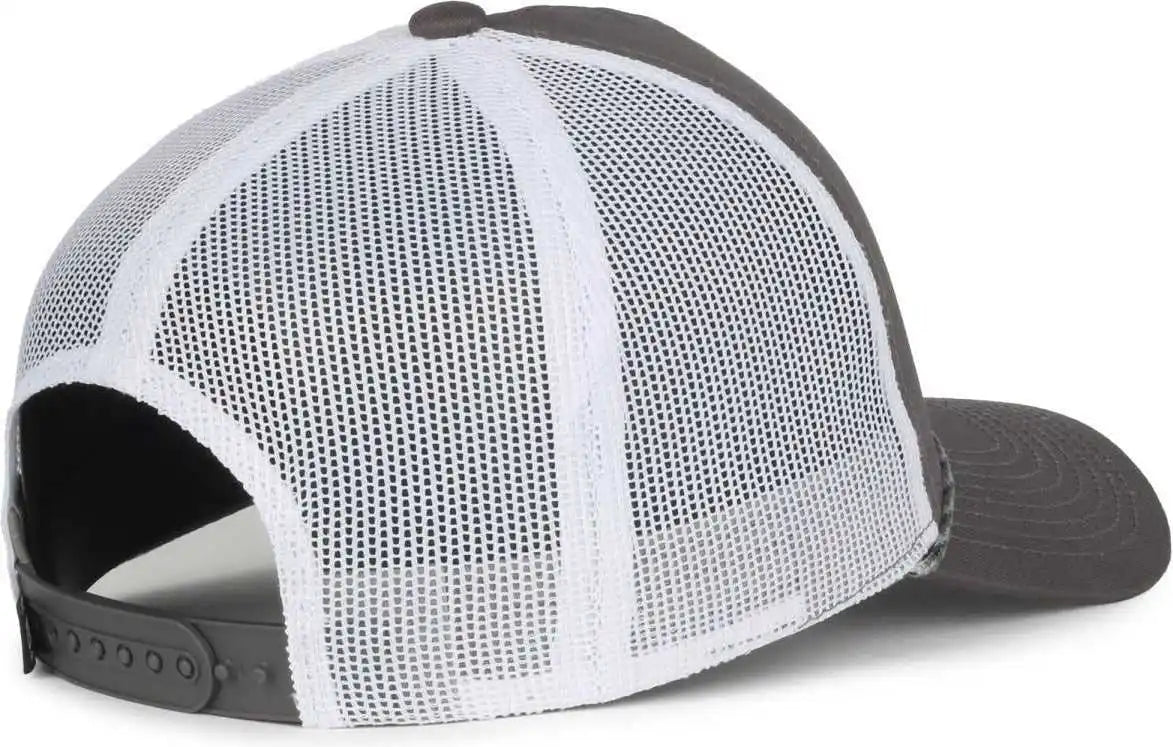 Oc Sports Oc555m 5-panel Mesh Back with Cord Cap - Charcoal White - Osfm